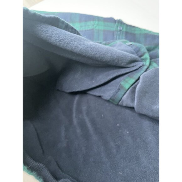 L.L. Bean Men's Fleece-Lined Flannel Shirt, Traditional Fit Green Blue XXL Tall - Picture 6 of 10